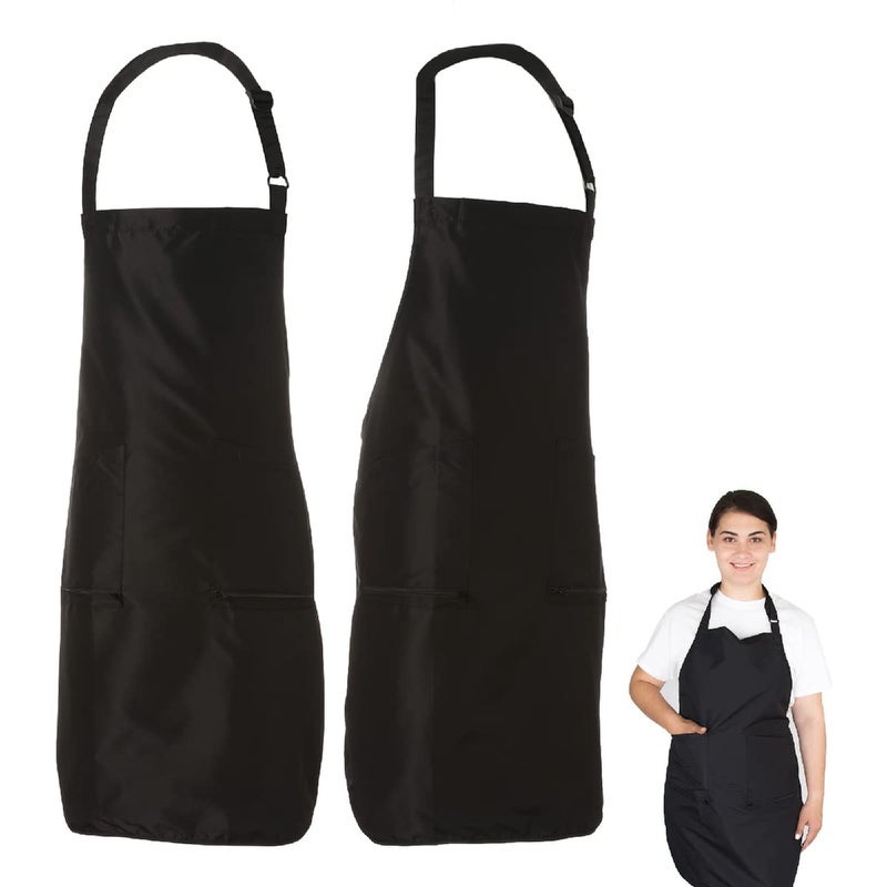 Salon Supply Co Hair Stylist Apron - PU Coated Waterproof Hair Salon Apron with Pockets - Professional Hairdresser Smock for Cutting, Coloring, Nail Techs, Cosmetologists, and Barbers - Image 3